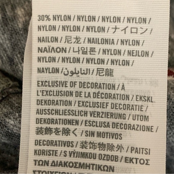 Hollister 90s Y2K Henley Top Lace Long Sleeve Gray - Picture 10 of 10